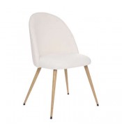 Chaise slano bouclé blanc