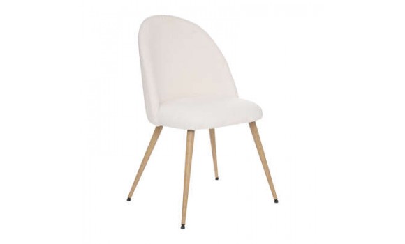 Chaise slano bouclé blanc