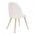 Chaise Slano bouclé blanc