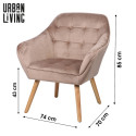 Fauteuil Oly Beige