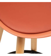 Chaise de bar maxon terracotta