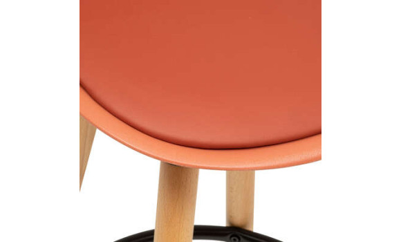 Chaise de bar maxon terracotta