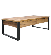 Table basse 2 tiroirs ron