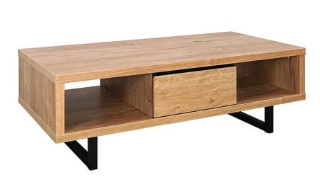 Table basse 2 niches 1 tiroir Sully