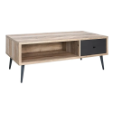 Table basse 1 tiroirs 2 niches Scott