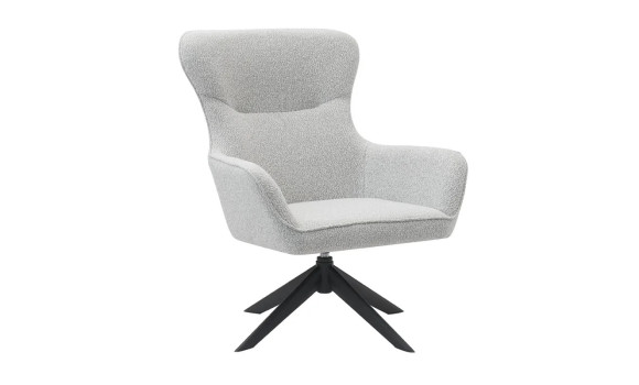 Fauteuil lucky gris clair