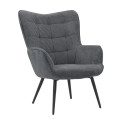 Fauteuil Uka Gris foncé