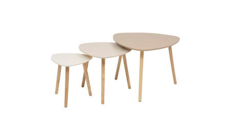 TABLE CAFE MILEO NEUTRAL X3