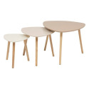 TABLE CAFE MILEO NEUTRAL X3