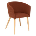 Fauteuil Marlo Ambre pied bois