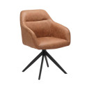 Fauteuil pivotant Thelyo Marron