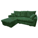 Canapé angle réversible et convertible Zora Vert