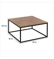 Table basse chevrons