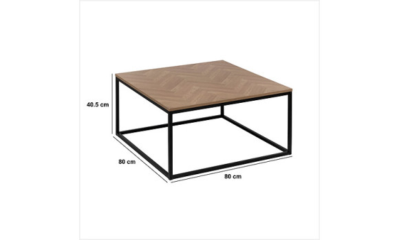 Table basse chevrons