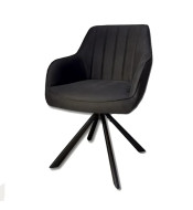 Chaise rotative noir