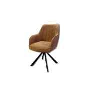 Chaise rotative marron