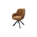Chaise rotative Cognac