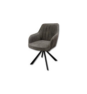 Chaise rotative cognac