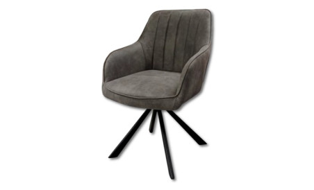 Chaise rotative Cognac