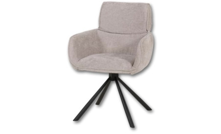 Chaise pivotante gris clair
