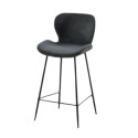 Tabouret bar tissu Gris