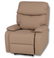 Fauteuil relax manuel hugo beige