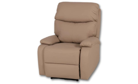 Fauteuil relax manuel Hugo Beige