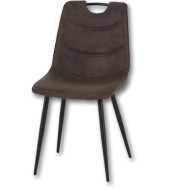 Chaise avec poignée marron