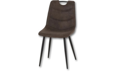 Chaise avec poignée Marron