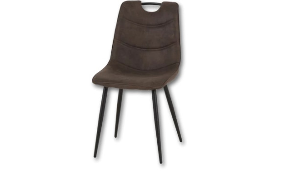 Chaise avec poignée marron