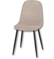 Chaise cotelé beige