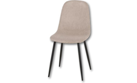 Chaise cotelé Beige