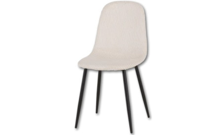 Chaise cotelé Beige