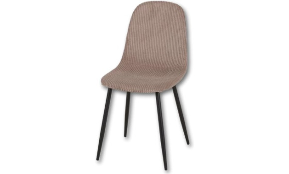 Chaise cotelé blanc