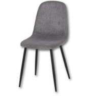 Chaise cotelé chocolat