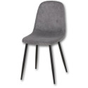 Chaise cotelé Gris foncé