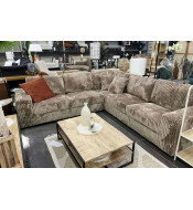 Canapé angle velours cotelé adam