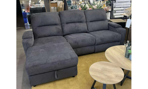 Canapé angle gauche gabin relax électrique