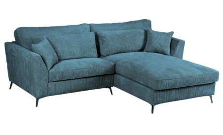 Canapé d'angle ISLA bleu petit modèle