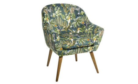 Fauteuil imprimé Jungle