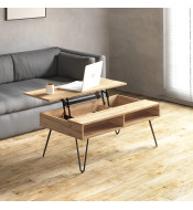 Table basse 2 niches et plateau relevable altura