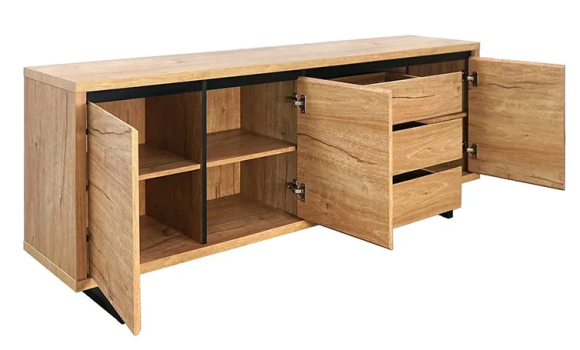 Bahut 3 portes 3 tiroirs sully