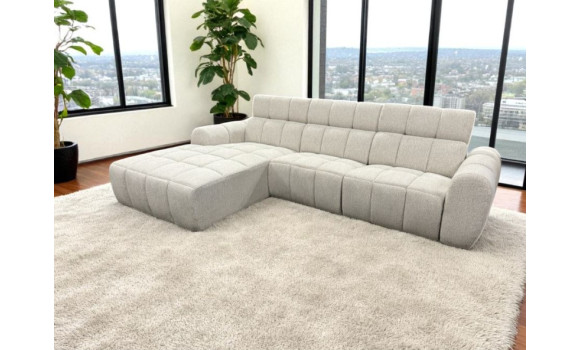 Canapé angle megan relax électrique
