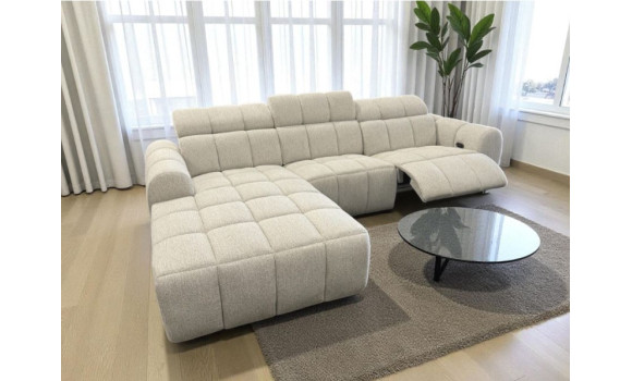 Canapé angle megan relax électrique