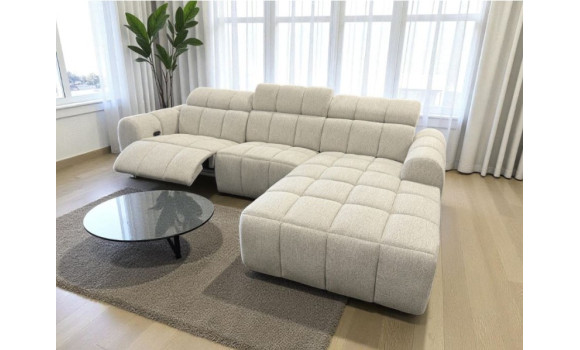 Canapé angle megan relax électrique