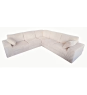 Canapé angle velours cotelé adam