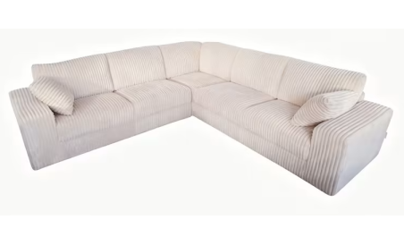 Canapé angle velours cotelé Adam