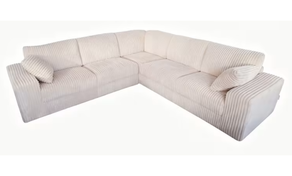 Canapé angle velours cotelé adam