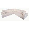 Canapé angle velours cotelé Adam beige