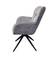 Fauteuil repas malo pivotant gris